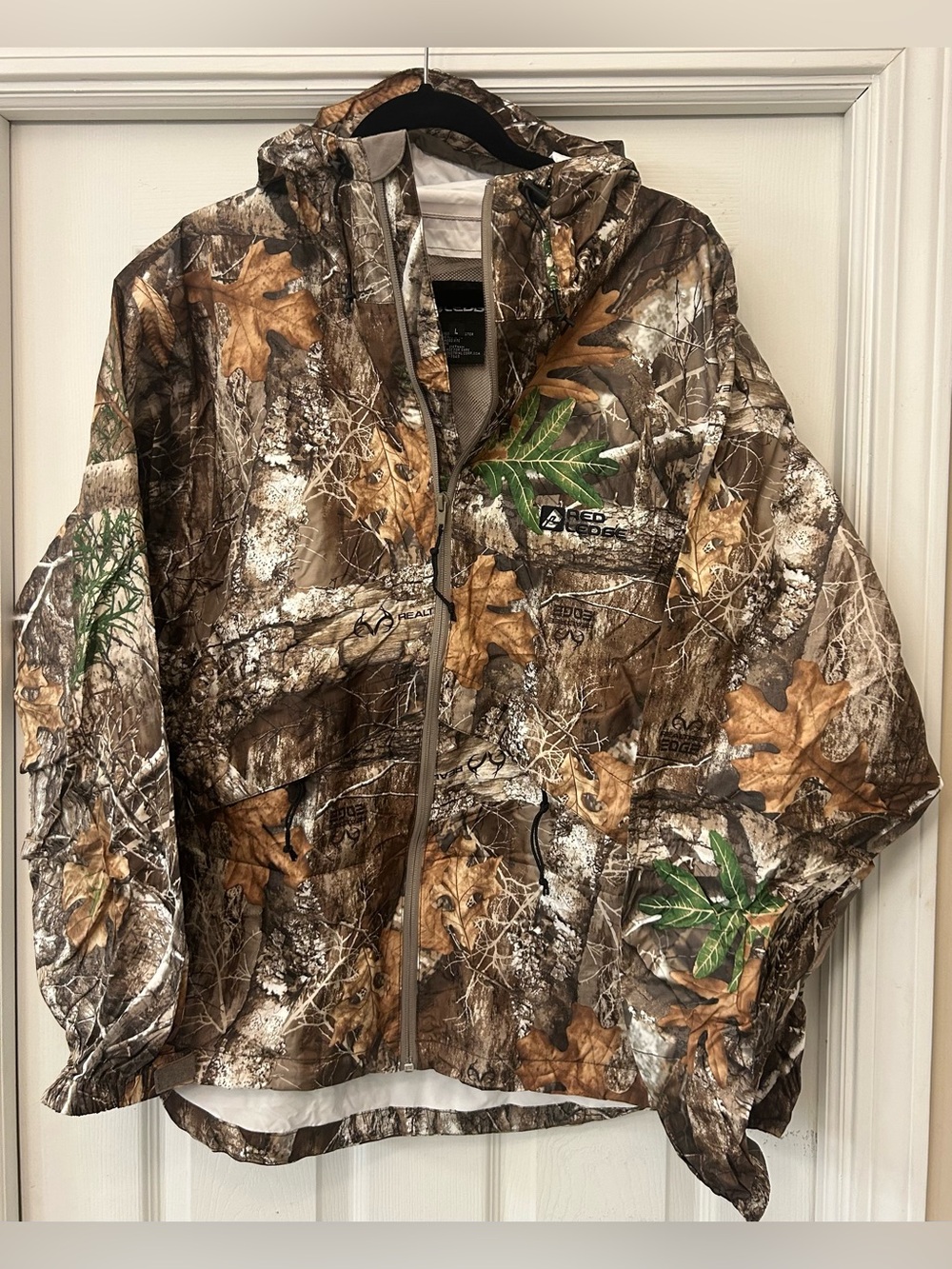 Red Ledge Realtree Camo Hooded Raincoat Jacket - Brown, Green